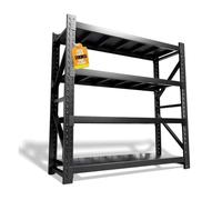 Heavy Duty Warehouse Shelving 4-Tier Industrial Steel Storage Shelves, 2600LB Capacity Per Shelf, Adjustable Shelves for Garage/Factory,Yellow,W59.06*D19.69*H78.74