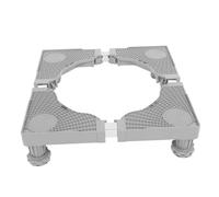 Heavy Duty Washing Machine Stand Base Adjustable Universal Appliance Base | Movable Storage Base, Plastic and Stainless Steel Build, Modern Grey Finish, Enlarged Reinforced Four-foot Design