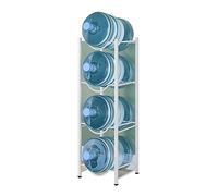 Heavy Duty Water Bottle Storage Rack Stackable 5-Gallon Jug Holder Large Capacity Water Cooler Stand Double Row for Easy Access and Space Saving