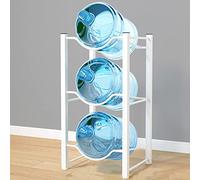 Heavy Duty Water Cooler Jug Rack - 5 Gallon Water Bottle for Dispenser, Metal Beverage Storage Stand, Large Capacity Bottle Holder, Efficient Water Bottle Display