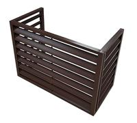 Heavy Duty Waterproof Air Conditioner CoverMini Split Condenser Protection DustProof Outdoor Shield Aluminum Fence Guard Brown 43"x24"x32" (110x60x80cm)