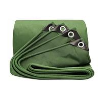 Heavy Duty Waterproof Canvas Tarpaulin Tarp with Grommets 0.75mm Thick Multipurpose Outdoor Tent Sheet for Awning Patio Cover Green 1.5x2m Size