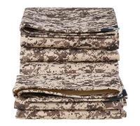 Heavy Duty Waterproof Canvas Tarps with Eyelets Large Khaki Camouflage Ground Tarpaulin Sheet Cover 420g/m² Various Ideal for Outdoor Protection and Shelter 4x5m (13.1ft