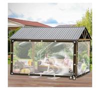 Heavy Duty Waterproof Clear Tarp Transparent Tarpaulin with Eyelets for Outdoor Use Furniture Protection Veranda rgola Home & Garden 3x6m (9.84x19.68ft)