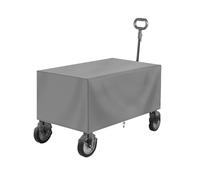 Heavy Duty Waterproof Folding Wagon Cover, Garden Trolley for Festival Cover, Oxford Cloth Folding Garden Trolley Rain Protector, Wagon Waterproof Protector for Outdoor Use, 97x61x56cm (Silver)