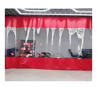 Heavy Duty Waterproof Garage Divider Curtains Quick Rolling PVC Tarpaulin Easy to Clean for Indoor/Outdoor Factory & Workshop Use