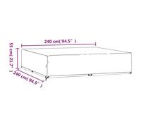 Heavy Duty Waterproof Garden Patio Furniture Cover for Rattan Table Sofa Outdoor