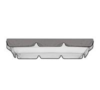 Heavy-Duty Waterproof Garden Swing Canopy Replacement 195x125cm - UV Protection Cover for Double Bench Outdoor Porch Swing Gray Patio Roof Top