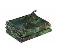 Heavy Duty Waterproof Green Camouflage Tarpaulin 3x3m Tarp Sheet Cover for Car Garden Camping Outdoor Use Durable Tear Resistant UV Resistant