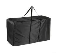 Heavy Duty Waterproof Hay Bale Storage Bag with Zipper| Large Oxford Cloth Fodder Sack for Livestock Feed Straw Transport| Black 45x14x23 Inch