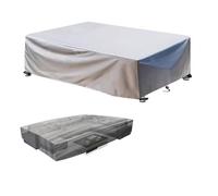 Heavy Duty Waterproof Outdoor Garden Furniture Covers 200x190x75cm UV Resistant Oxford Fabric Windproof Closure Buckle for Table & Sofa Protection