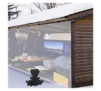 Heavy-Duty Waterproof Outdoor Tarps with Grommets - Windproof and Durable Covers for Porches, Gazebos, Customizable Sizes for All Weather Protection