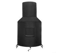 Heavy Duty Waterproof Patio Chiminea Cover with Drawstring Closure for Reliable Protection Against Rain Snow Sun and Dust
