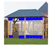 Heavy Duty Waterproof PVC Outdoor Curtain with Eyelets - Ideal for Garden, Garage, or Tent - Durable Privacy Panel 2.95x1.45m