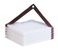 Heavy Duty Waterproof PVC Transparent Tarpaulin 120 g/m² Tear-Resistant 8x4m/26.2x13.1ft, Windproof, Clear Tarp with Eyelets for Outdoor Patio, Porch, Garden, Gazebo