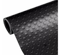 Heavy Duty Waterproof Rubber Floor Mat - 1.4x2.5m (4.6x8.2ft) Workshop Runner for Car Wheels - Durable Black Roll for Garage Home and Industrial Use