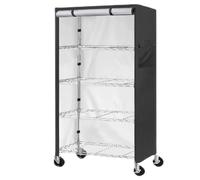 Heavy Duty Waterproof Shelf Covers - Black Zip Closure, Foldable, Dustproof, Easy to Clean, Durable Protection for Outdoor Storage Solutions & Drink Holders