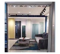 Heavy-Duty Waterproof Sliding Door - 2.15x2.4m Folding Warehouse Curtain Easy Access for Storage & Industrial Use Durable Push-Pull Design Weather Resistant