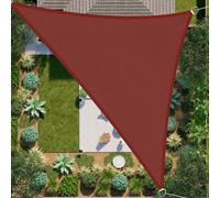 Heavy Duty Waterproof Sun Shade Sail 4.5x4.5m - Red Outdoor Canopy for Patio Garden Pergola & Deck - UV Block Awning for Backyard Protection & Shade