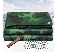 Heavy Duty Waterproof Tarp 0.41mm, Multipurpose Poly Tarpaulin for Pet Cage, Pool Cover, Emergency Rain Shelter, Camping Gear, 2x3.0m Protective Cover