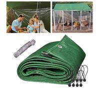 Heavy-Duty Waterproof Tarp 2.5x2.5m - Thick Rainproof Cover, Multipurpose Protective Tarpaulin for Camping, Tent, RV Roof, Outdoor Shelter and Gear Protection
