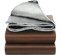 Heavy Duty Waterproof Tarp 2x4m with Grommets, Laminated Coating Both Sides, Reinforced Edges for Outdoor Use, Camping, Garden, and Covering Supplies