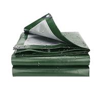 Heavy Duty Waterproof Tarp Cover 6x8mMultiPurpose Outdoor Canopy with Rustproof Grommets for Camping Garden Furniture Caravan & Equipment Protection (Green)