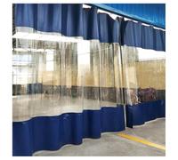 Heavy Duty Waterproof Tarp Divider Wall for Garage Workshop Car Wash Warehouse & Clean Room Blue 2.8x3m (9.2x9.8ft) - Industrial Partition Solution