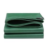 Heavy-Duty Waterproof Tarpaulin Ground Sheet Tarp Cover for Camping, Green PVC 450g/m² 0.35mm Canopy Tent with Reinforced Eyelets, Customizable Size 3x5m