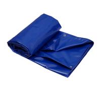 Heavy Duty Waterproof Tarps with Reinforced Grommets Scratch-Resistant Edges Large Blue Tarp for Car Garden Home Camping Dog Kennel Roof - 3x10m (9.8x32.8ft)