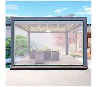 Heavy Duty Waterproof Transparent Tarpaulin Cover for Outdoor Use PVC Plastic Tarp for Gazebo Balcony Roof Protection - 365g/m² Clear Tarp Sizes: 1.5x2m to 2.5x3m 2.1x5m/6.9x16.4ft
