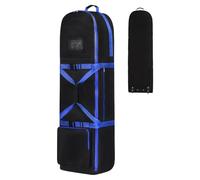 Heavy Duty Waterproof Travel Golf Bag with Wheels | golf travel bag with wheels for airplane car outdoor space exercise training game carry transport storage