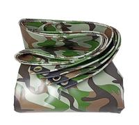 Heavy Duty Waterproof uflage Tarpaulin Sheet Tarp for Outdoor Camping Garden Caravan PVC Cover Multiple Sizes: 1.2x1.2m to 4x5m