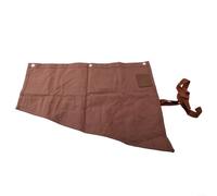 Heavy Duty Waxed Canvas Tool Roll Bag with 16 Pockets,Multi-Purpose Spanner Storage Wallet for Wrench Chisel,Fold-Back Flap & Cable Ties, Coffee