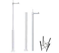Heavy Duty Weatherproof Security Camera Mounting Pole - 2M Outdoor Surveillance Ground Mount Bracket - Durable, Sturdy Extension Post for Enhanced Security and Stability