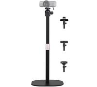 Heavy-Duty Webcam Stand, Tabletop Webcam Tripod Holder Compatible with Logitech MX Brio 4K,Brio 4K,Brio 500,C920,C922,C930,C615,StreamCam Webcams