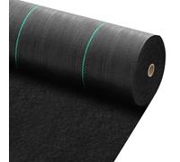 Heavy Duty Weed Control 1.5m x 6m Woven Fabric Lightweight Garden Ground Soil Landscaping Black Garden Sheet