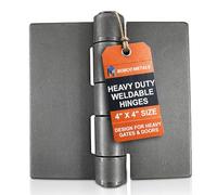 Heavy Duty Weldable Pair 4" x 4" Gate Hinges-Steel Butt Hinge/Hvy Gates Doors