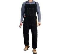 Heavy Duty Welding Apron with Crossbody Strap, Reversible Double-Sided Velvet for Sparks Protection, Suitable for Blacksmithing and Art Crafting (Black)