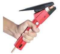 Heavy Duty Welding Grabber， Air Carbon Arc Gouging Torch Electrode Clamp with 4-10MM Rods Metal Cutting Multicolor(Red)
