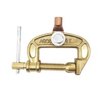 Heavy Duty Welding Ground Clamp 300A/500A/600A Heavy Duty Metal C Type Screw Earth Clip for Welding Machine Quick Installation Welding Clamp