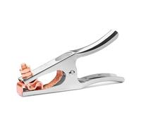 Heavy Duty Welding Ground Clamp Wide Copper Jaw High Conductivity Stable Welding 500A Electroplated Earth Clip Tool High Conductivity Ground Clamp