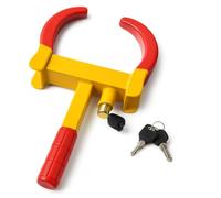 Heavy Duty Wheel Clamp Lock - Anti-Theft Tire Boot | Soft PVC Coated, Adjustable 7-11 Inch Tire Width | Universal Car, Truck, Motorcycle, ATV, RV, Trailer & Golf Cart Security Device with 2 Keys