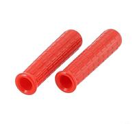 Heavy Duty Wheelbarrow Rubber Handle Grips Round Tube Replacement Parts Non Slip Usual Handles for Garden Cart Hand Truck Red 2 Pack (114 x 16mm)