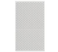 Heavy-Duty White Balcony Pegboard Wall Panel with 5 Hooks - Steel Organizer for Plants, Tools & Accessories - 70x120CM Home & Kitchen Storage Solution