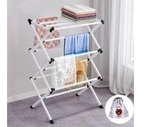 Heavy Duty White Clothes Drying Rack For Indoor/outdoor
