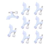 Heavy Duty White Colored Door Top Hinges Easy Installs US Type Door Stoppers Luxurious White Hinges for Various Rusts Resistant