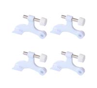 Heavy Duty White Colored Door Top Hinges Easy Installs US Type Door Stoppers Luxurious White Hinges for Various Rusts Resistant