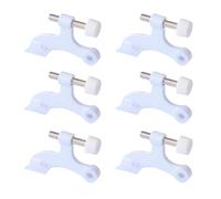 Heavy Duty White Colored Door Top Hinges Easy Installs US Type Door Stoppers Luxurious White Hinges for Various Rusts Resistant