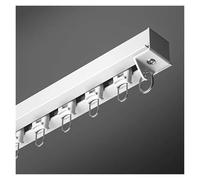 Heavy Duty White Hidden Recessed Ceiling Mount Track System 4ft 44ft Room Divider Smooth Stainless Steel Pulleys Easy Installation Waterproof Ideal for Curtains & Drapes (38ft/11.6